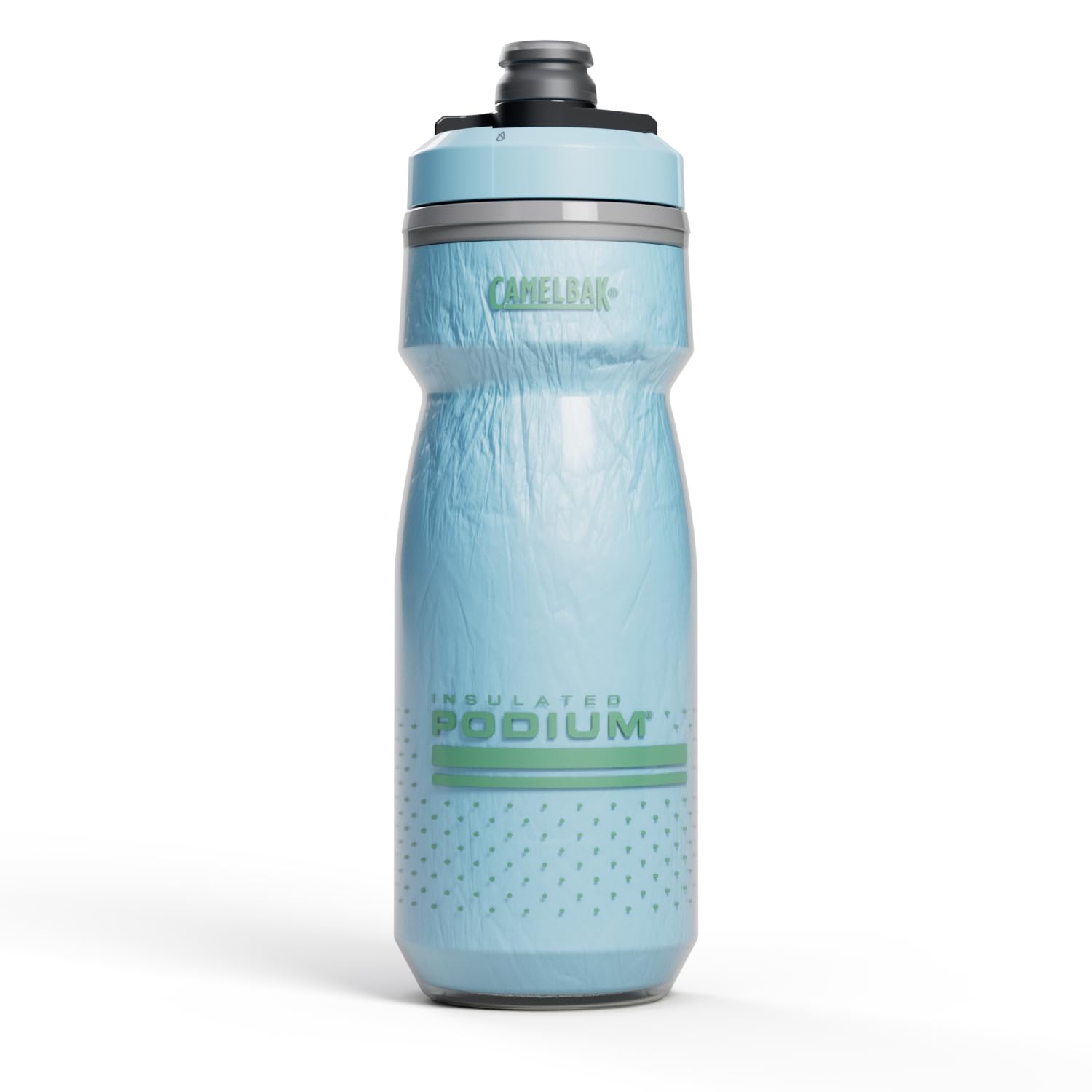 CamelBak Podium Chill Bike Insulated Squeeze Water Bottle Blue Dot, 21oz