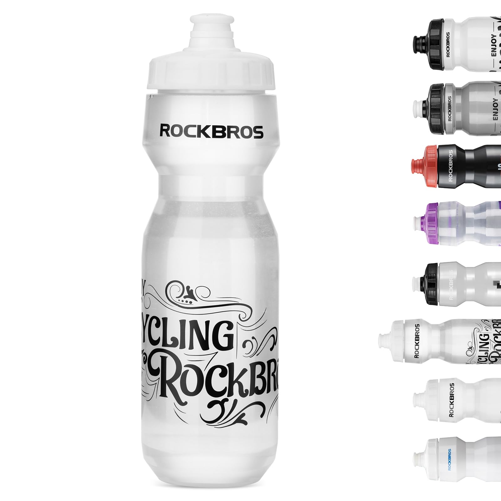 ROCKBROS Cycling Water Bottle, 20-25oz Cycling Bottle,Without BPA and BPS