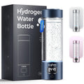 Hydrogen Water Bottle, Portable Glass Hydrogen Water Bottle Generator-SPE/PEM Technology-Athletic Performance & Hydration System, 11.5 oz Capacity，Ideal for Outdoor Home and Office Use(Blue)
