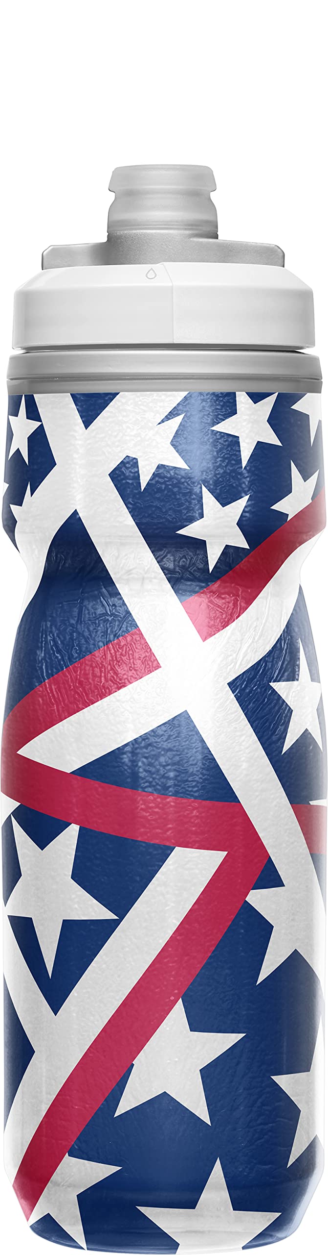 CamelBak Podium Chill Bike Insulated Squeeze Water Bottle Blue Dot, 21oz