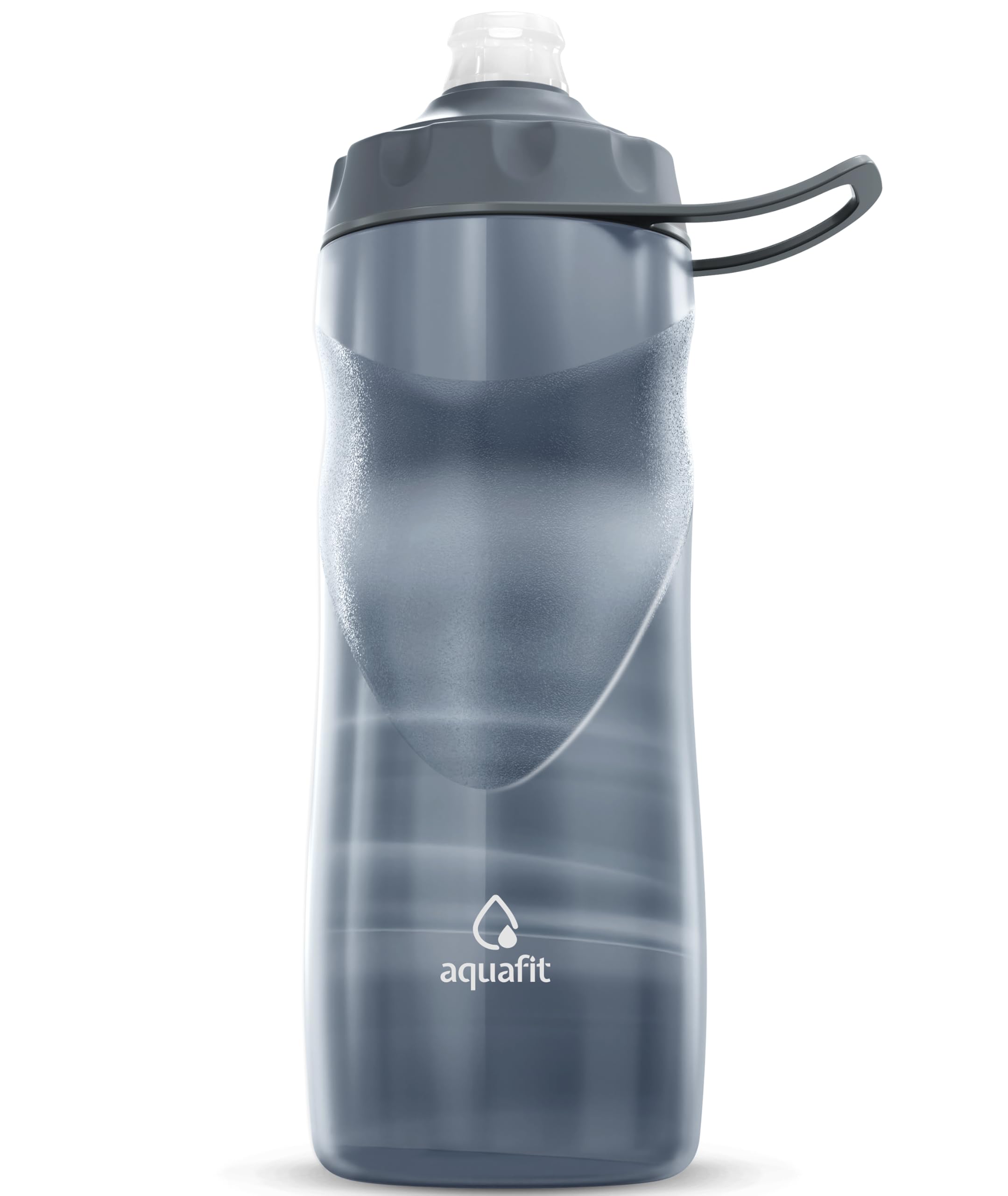 AQUAFIT Insulated Water Bottle - 20oz Leakproof Sports Water Bottle with Bite Lid, Bike Water Bottle, Easy Squeeze Water Bottles, Spill Proof for Cycling Bicycle - Fits Most Bike Cages (Blue)