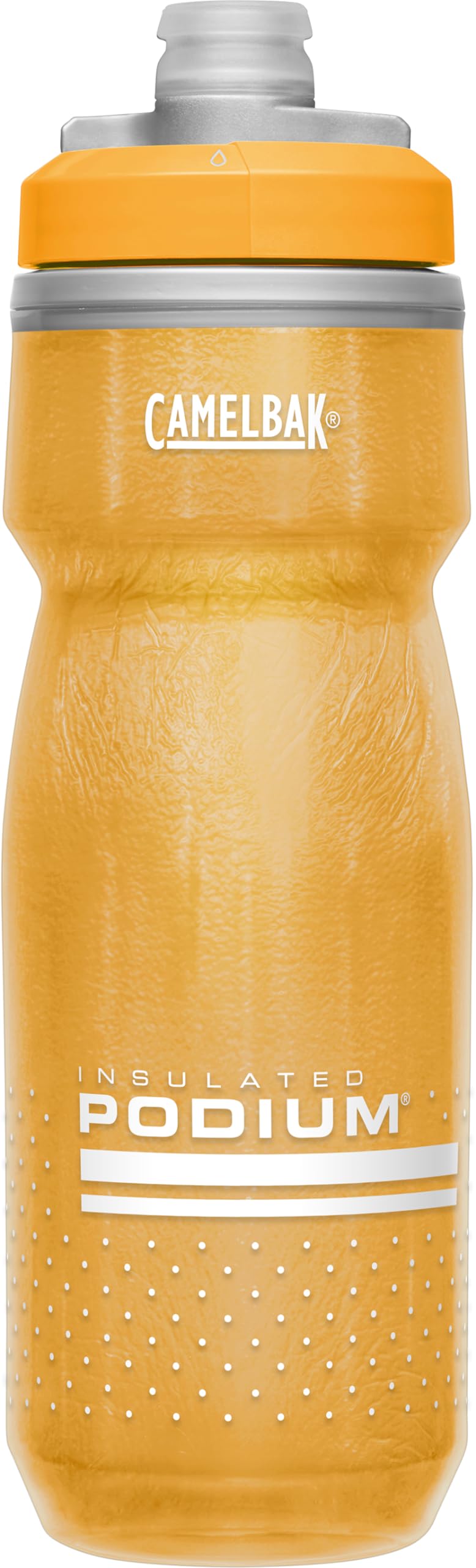 CamelBak Podium Chill Bike Insulated Squeeze Water Bottle Blue Dot, 21oz