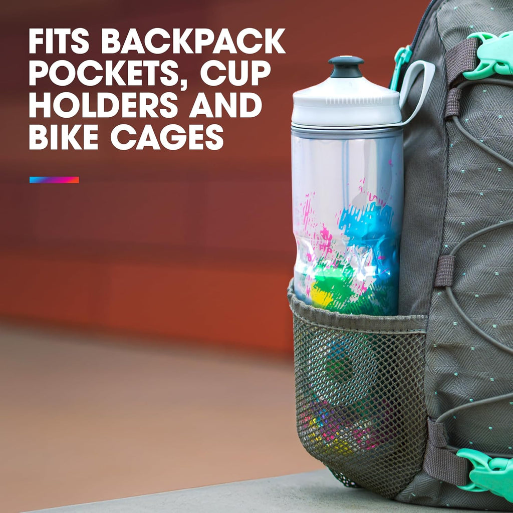 HydraPak | Polar Bottle - Polar Sport Insulated Water Bottle - BPA-Free, Sport & Bike Squeeze Bottle with Handle (Pulse Purple, 600ml / 20oz)