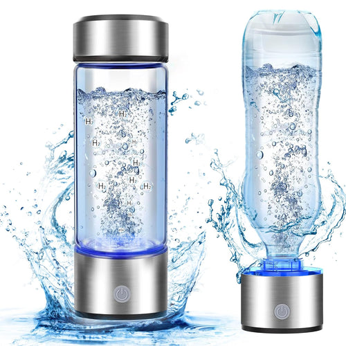 2025 New Hydrogen Water Bottle, 2800PPB in 3Min, SPE PEM Tech, Portable 16OZ, Rechargeable Hydrogen Water Bottle for Travel, Home, Office – Gift for Family & Friends (XR-20)
