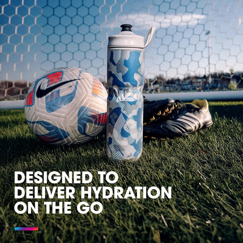 HydraPak | Polar Bottle - Polar Sport Insulated Water Bottle - BPA-Free, Sport & Bike Squeeze Bottle with Handle (Pulse Purple, 600ml / 20oz)